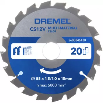Dremel mitme materjali jaoks mõeldud ketaslõiketera 85mm CS600 (2608846430)