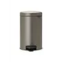 Brabantia NewIcon 12L pedaaliga prügikast, plaatina