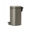 Brabantia NewIcon 12L pedaaliga prügikast, plaatina