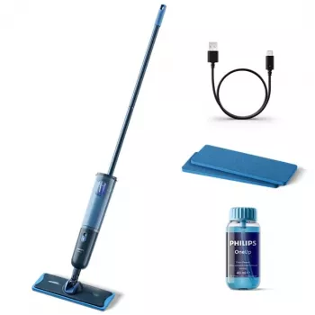 Philips OneUp Series 3000 juhtmevaba elektriline kõvade põrandate puhastaja, sügavsinine