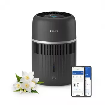 Philips 4000 seeria õhuniisutaja HU4210/03 - NanoCloud aurustav, 300 ml/h, 2L paak, söemust
