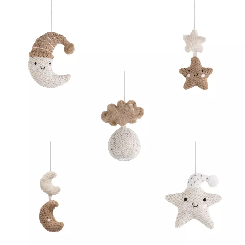 Baby's Only muusikaline mobiil 0+ Heaven Clay / Warm Linen