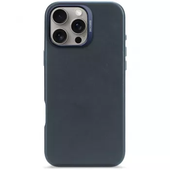 Decoded nahast tagakate iPhone 16 Pro Maxile, MagSafe-iga ühilduv, tumesinine