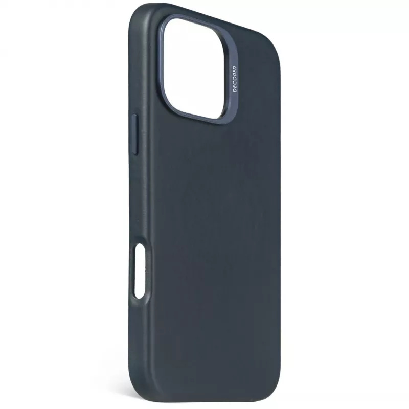 Decoded nahast tagakate iPhone 16 Pro Maxile, MagSafe-iga ühilduv, tumesinine