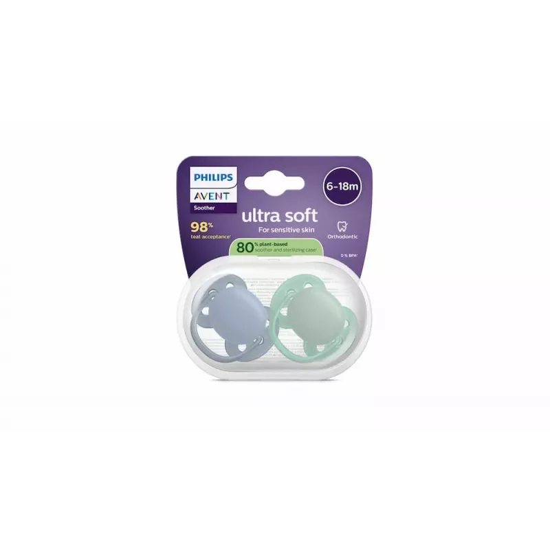 Philips Avent Ultra Soft lutt 6-18 kuud, 2-pakk, poiss