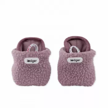Lodger Slipper Teddy beebi sussid, roosa, 0-3 kuud, libisemiskindel, fliis, unisex