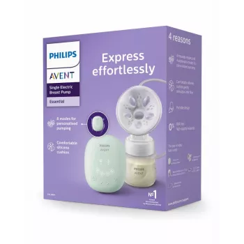 Philips Avent üksik elektriline rinnapump koos 125 ml pudeliga