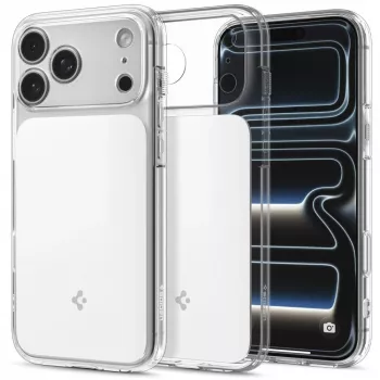 Spigen Ultra Hybrid T MagSafe ümbris iPhone 17 Pro / 18 Pro jaoks - läikiv valge