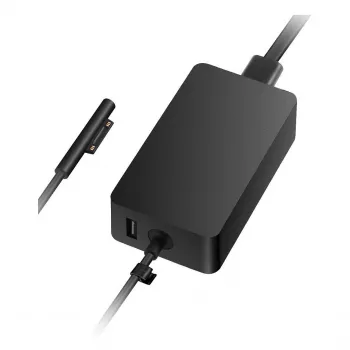 Microsoft 44W toiteadapter Surface Laptopile ja Prole (2017 keskpaik) - must - ärikasutuseks
