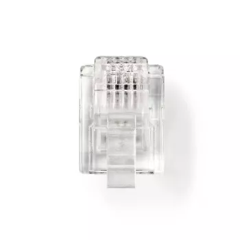 DSIT RJ11 telefonipistik - 4-pin - 10 tk (DC-RJ11-10PCE)