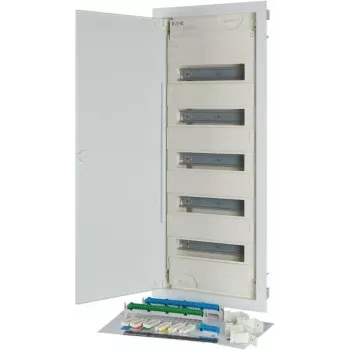 Eaton KLV-60UPP-F süvispaigaldatav jaotuskeskus, 5 rida, 60 mooduliüksust, valge 302410