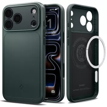 Spigen Thin Fit MagSafe ümbris iPhone 18 Pro Max / 17 Pro Max jaoks - Abyss Green