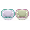 Philips Avent Ultra Air lutt 0-6 kuud, 2-pakk, tüdrukute roosa/lilla, SCF085/24