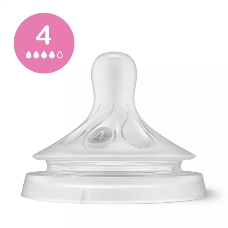 Philips Avent Natural Response silikoonist lutid beebipudelile (3 pakk, Flow 3, 1+ kuud)