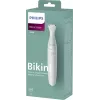 PHILIPS Essential Bikini Trimmer BRT398/15, ohutu pügamine tundlikele piirkondadele, märg ja kuiv, 3 pikkuseastet, patareitoitel, valge roosade aktsentidega
