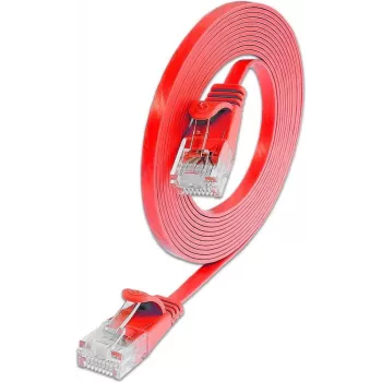 Wirewin Cat.6 õhuke paigalduskaabel U/UTP 0,1m punane PKW-SLIM-KAT6 0.1 RT