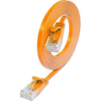 Wirewin Triotronik PKW-SLIM-KAT6 3.0 OR Cat6 U/UTP õhuke Ethernet-paigalduskaabel, RJ-45 isane-istane, 3m, oranž