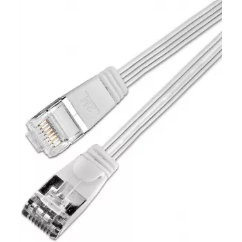 Wirewin Triotronik 0,15m Cat6 U/FTP õhuke Ethernet patch-kaabel, RJ45 isane-isanane, valge (PKW-STP-SLIM-KAT6 0.15 WS)