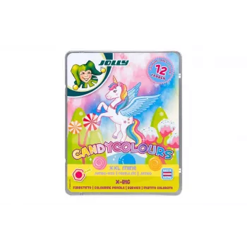 JOLLY X-BIG CANDYCOLOURS värvilised pliiatsid, erinevad värvid, 12 tk (3099-0137)