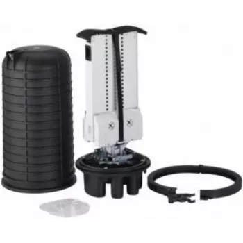 Optotec IP68 väli-kuppelühendusmuhv FOCUS-ODC2-AB, 432 kiudu, 1 ovaalne + 6 ümarat FTTx-porti, 525mm kõrgus