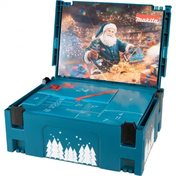 Makita P-84888 Advendikalender 2026 - 24 ust, valik lisanditega premium šokolaade ja pidulikke üllatusi, FSC sertifitseeritud papp, piiratud väljaanne