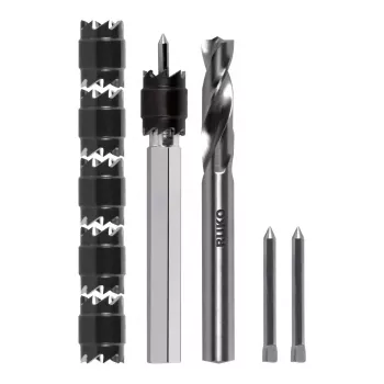 RUKO SPF-Set9tlg-HSSCo 9-osaline HSS-Co keerdpuuriterade komplekt, DIN 338, split point, suurused 2-10 mm, metallkassett