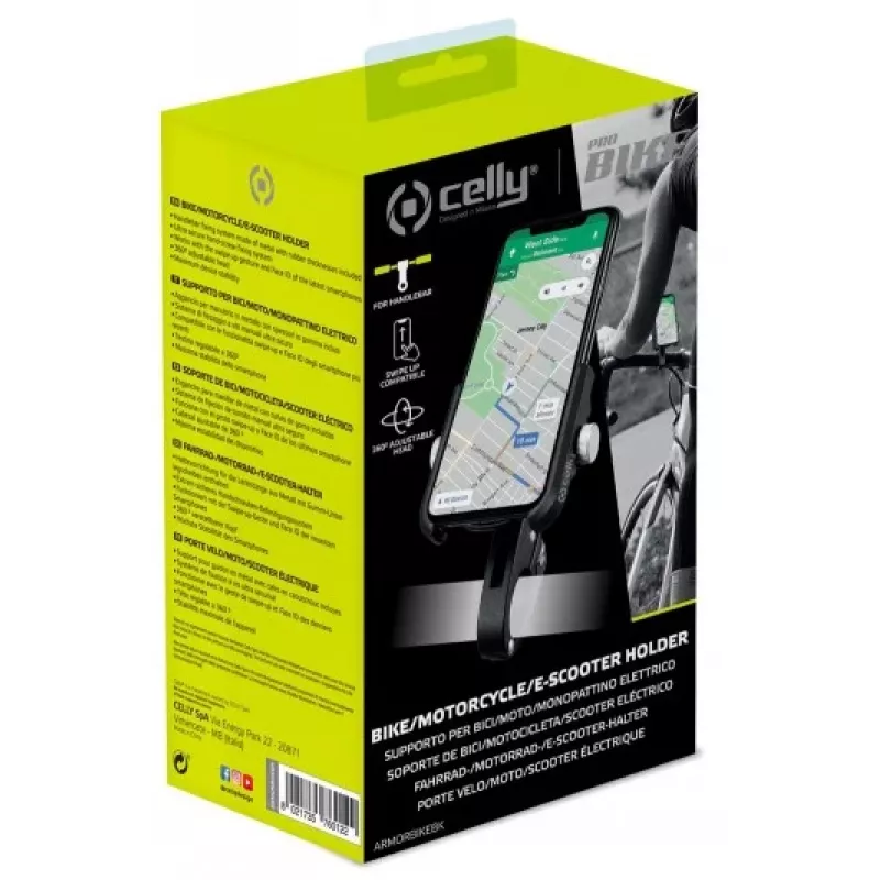 CELLY Universal Armor jalgrattahoidik nutitelefonidele kuni 6,7 inch , must