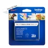 Brother TZe-231S 12mm must-valge laminaatkleeps (4m)