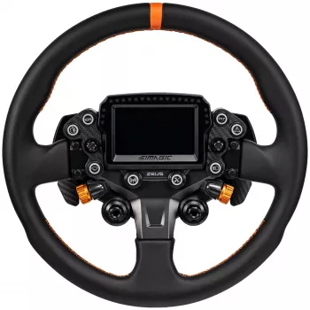 Simagic ZS-330RR Nahast rooliratas, 330mm, punase õmblusega, ilma rummuta