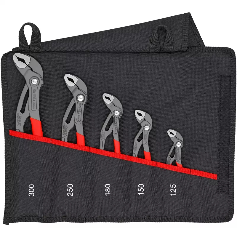 KNIPEX Cobra veepumba tangide komplekt, 5-osaline, kokkupandavas kotis 00 19 55 S5