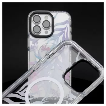 Evelatus Apple iPhone 15 Pro PC+TPU ümbris MagSafe'iga - kohandatud lillemuster