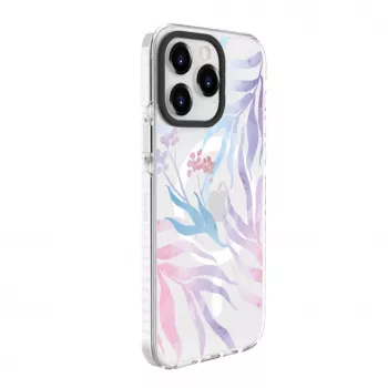 Evelatus Apple iPhone 15 Pro PC+TPU ümbris MagSafe'iga - kohandatud lillemuster