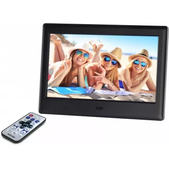 SENCOR SDF 782BK 7 inch digitaalne fotoraam videote ja muusika esitamisega, must