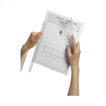 DURABLE DURACLIP A4 klambriga kaust läbipaistev, mahutab 100 lehte, 50 tk pakk 291919