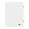 DURABLE A4 20-osaline A-Z vahelehed, keevitatud klapid, 4-auguline augustamine, 80 mm vahe, koos kaanega 680019