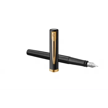 Waterman Allure Impression täitesulepea, must kullatud viimistlusega, keskmine nib 2225500