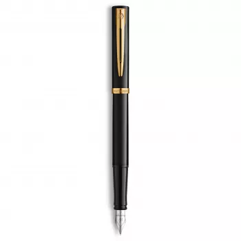 Waterman Allure Impression täitesulepea, must kullatud viimistlusega, keskmine nib 2225500