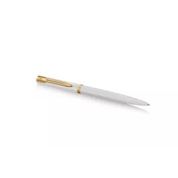 Waterman Allure Impression pastapliiats, valge lakk, kullatud viimistlus, keskmine sinine tint 2225511