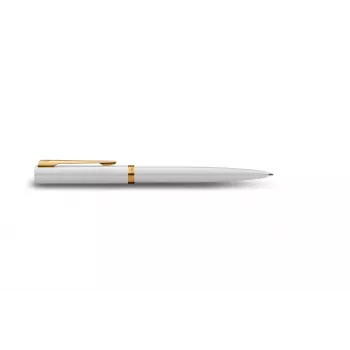 Waterman Allure Impression pastapliiats, valge lakk, kullatud viimistlus, keskmine sinine tint 2225511