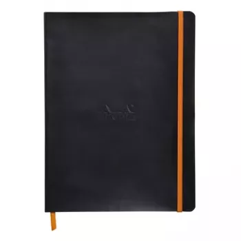 RHODIA RHODIARAMA märkmik B5 jooneline must kunstnahk 80 lehte 117502C