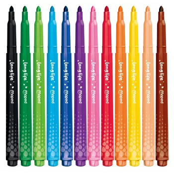 Maped Color'Peps Long Life viltpliiatsid, erinevad värvid, 12 pliiatsit (844000)