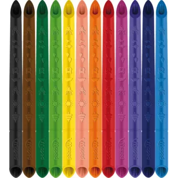 Maped COLOR'PEPS INFINITY kolmnurkne värviliste pliiatsite komplekt, 12 erinevat värvi, kestab 10x kauem, 100% pigmendisüdamik, korduvkasutatav karp 861602