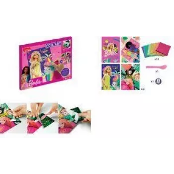 Maped Creativ Fooliumkunsti Barbie loovuskomplekt, 18 osa, metallfooliumi käsitöökomplekt lastele alates 7. eluaastast 907074