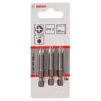 Bosch Professional Extra Hard Phillips PH2 49mm kruvikeeraja otsikud 3-pakk 2607001528