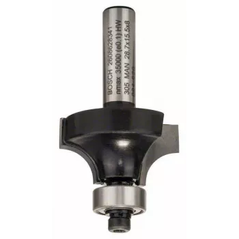 Bosch Expert for Wood ümarate servade frees 8 mm varrega, R1 8 mm, lõikepikkus 15,5 mm, kogupikkus 53 mm 2608628341