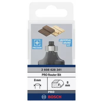 Bosch Expert for Wood ümarate servade frees 8 mm varrega, R1 8 mm, lõikepikkus 15,5 mm, kogupikkus 53 mm 2608628341