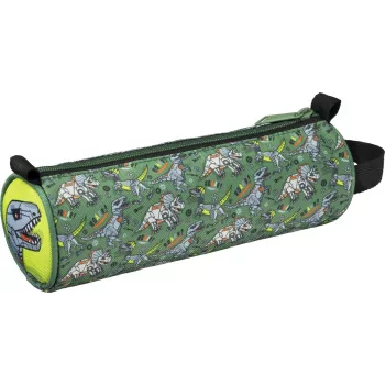 Maped Dinosaur Roll-Up Pencil Case, Neopreen, Roheline/Must, Tõmblukk, 1 tk 932909