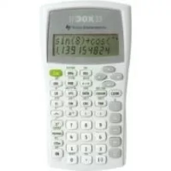 Texas Instruments TI-30X IIB teaduslik kalkulaator, 2-realise LCD-ekraaniga, patareitoitel, must