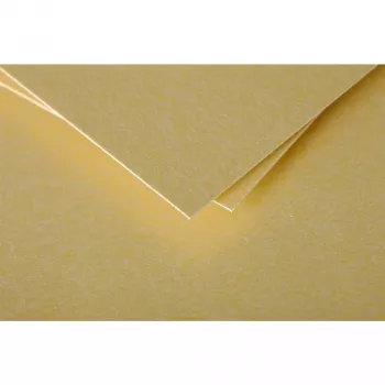 Pollen by Clairefontaine C6 kaart, kuldne, 210 gsm, pH-neutraalne, happevaba, 110 x 155 mm, 1 tk (111390C)