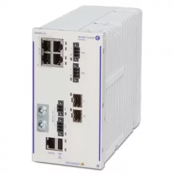 Alcatel-Lucent OmniSwitch 6465-P6 Hallatav L3 kommutaator 4x Gigabit PoE+ ja 2x SFP, 150W High PoE, DIN-liinile/seinale kinnitatav